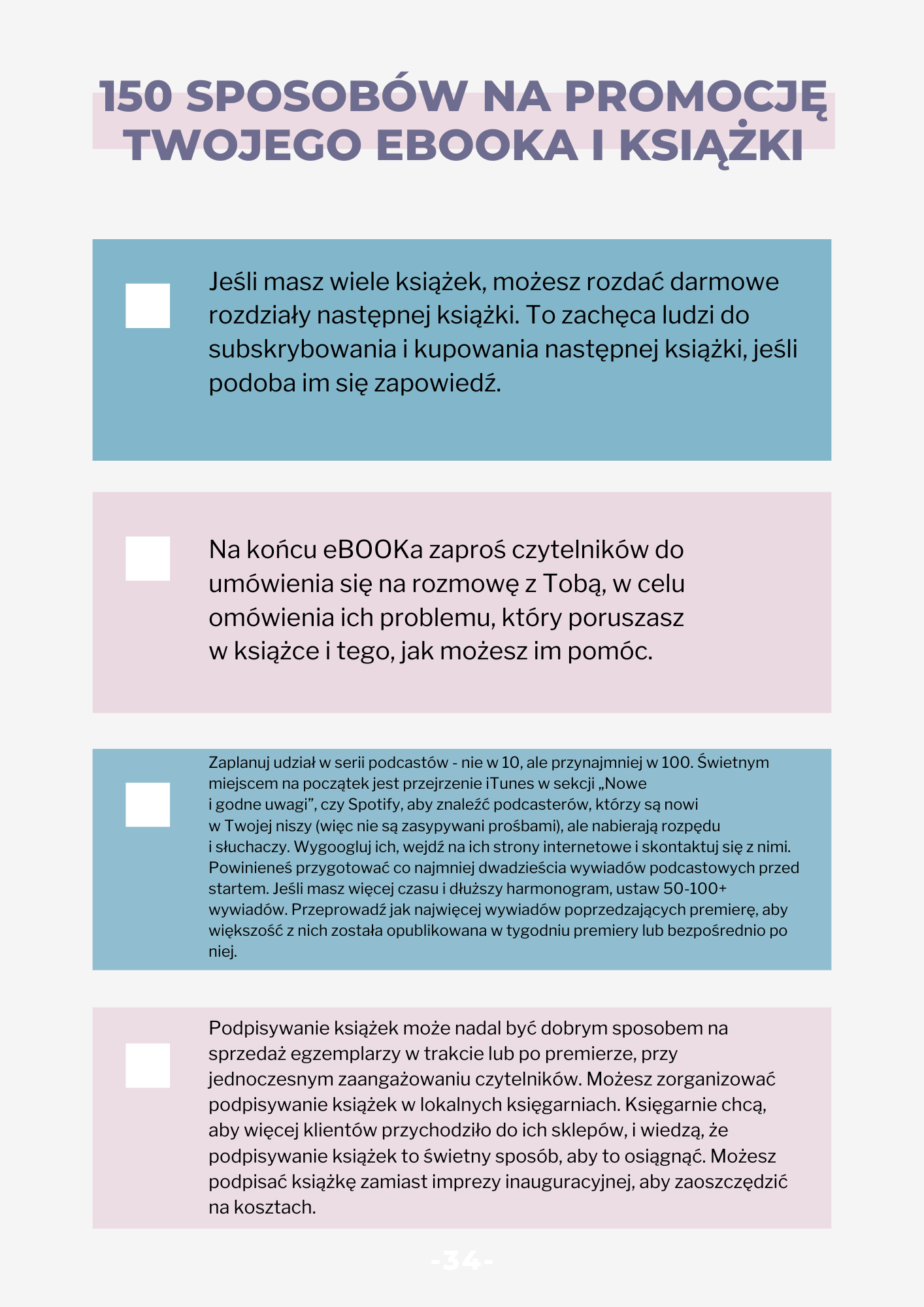 Jak wypromować eBOOKa i książkę? 150 sposobów do zastosowania od zaraz. biznes online