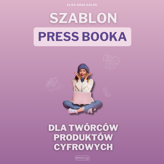 Szablon PRESS BOOKA do promocji eBOOKa i książki w mediach i prasie