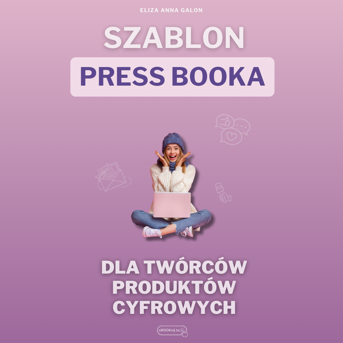 Szablon PRESS BOOKA do promocji eBOOKa i książki w mediach i prasie