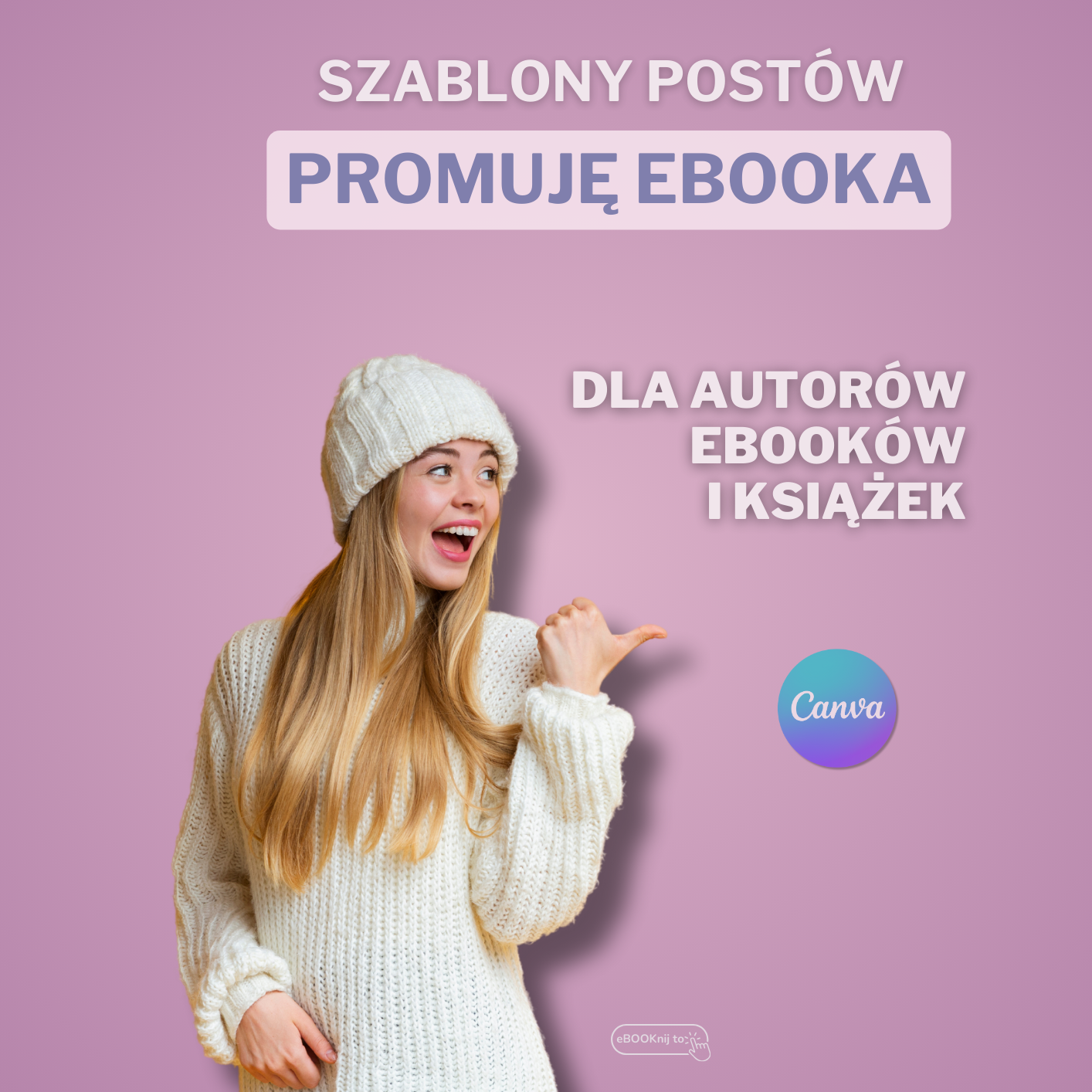 Szablony postów na Instagram i do social media - promuję eBOOKa